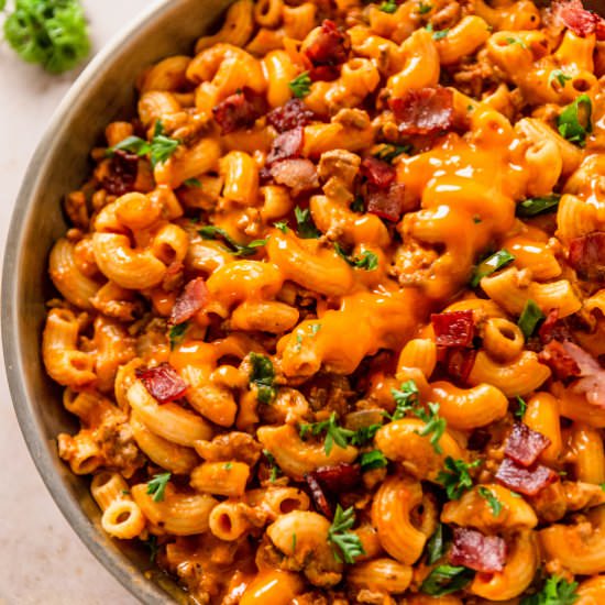 Skillet Cheeseburger Casserole