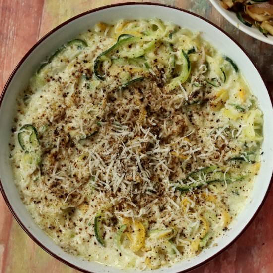 Zucchini Cacio E Pepe