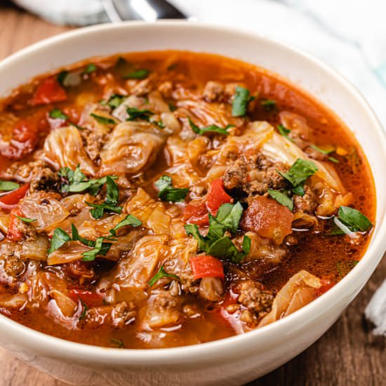 Spicy Cabbage Soup