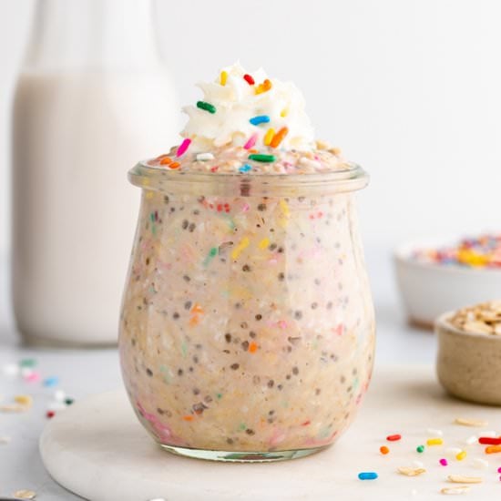 Birthday Cake Overnight Oats