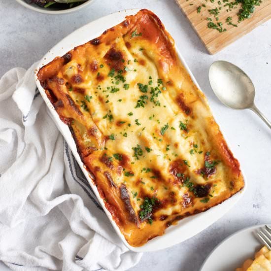 Easy Spinach & Ricotta Cannelloni