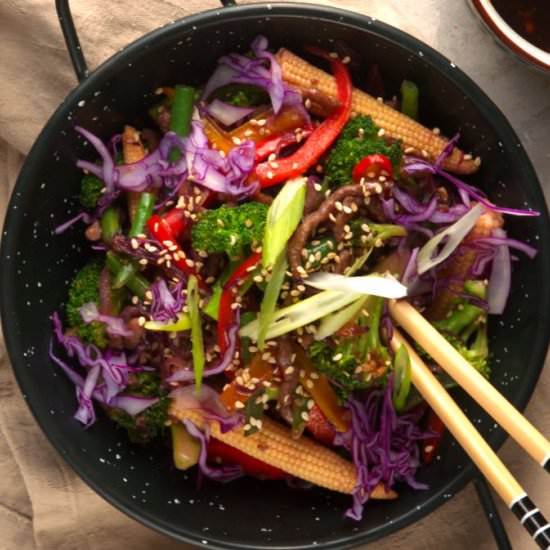 Ground Beef Stir Fry