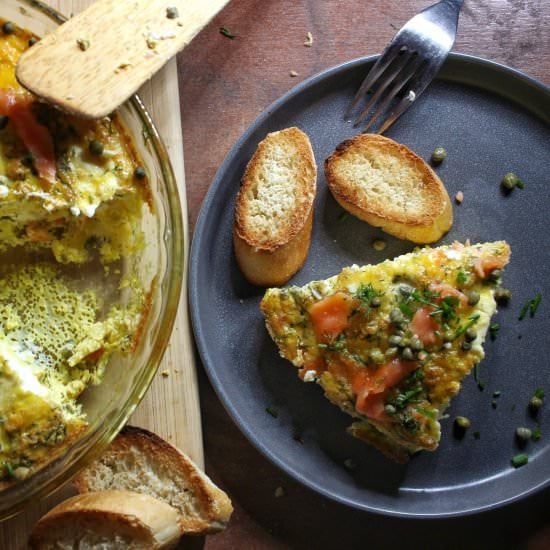 Smoked Salmon Frittata