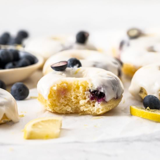 Blueberry Cake Donuts