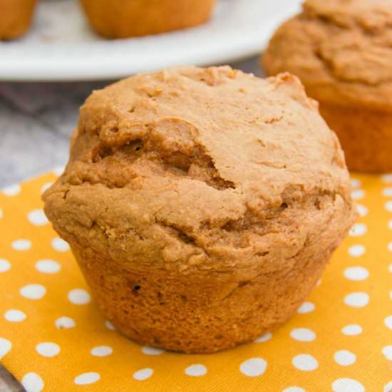 2 Ingredient Pumpkin Spice Muffins