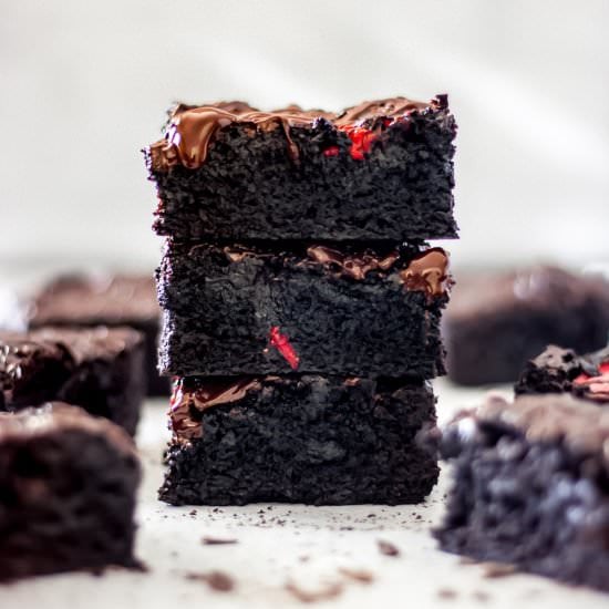 Strawberry brownies