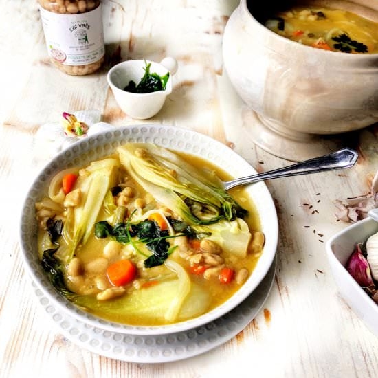 Asian Bok Choy & Bean Soup