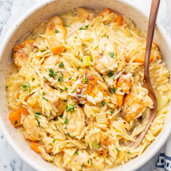 Creamy Chicken Orzo