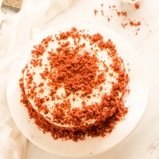 Eggless Red Velvet Cake
