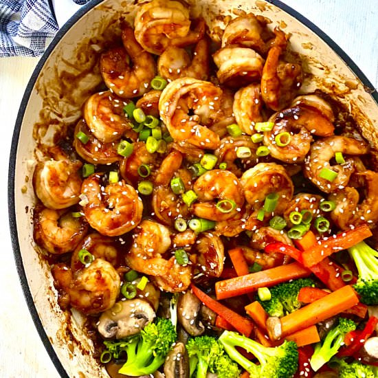 Sizzling Hibachi Shrimp & Vegetable