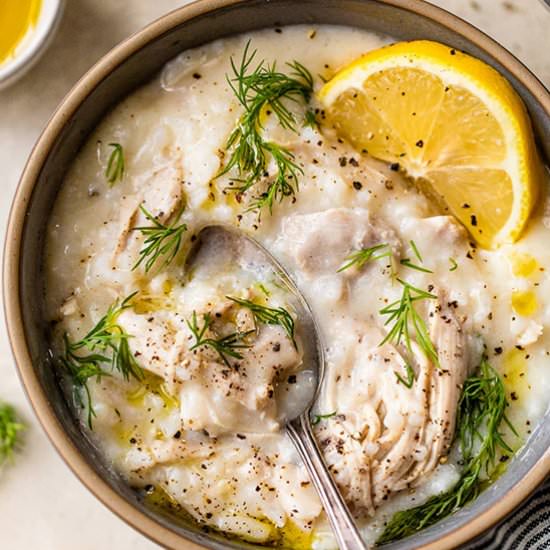 Avgolemono Chicken and Rice Soup