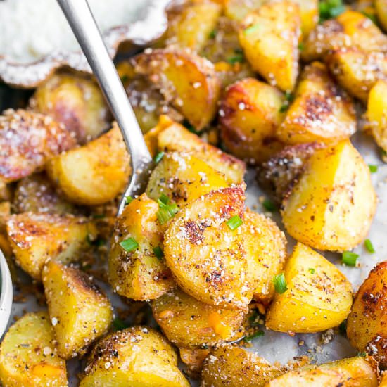 Cheesy Roasted Potatoes