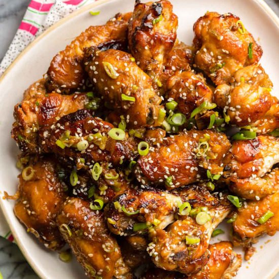 Baked Honey Garlic Chicken Wings
