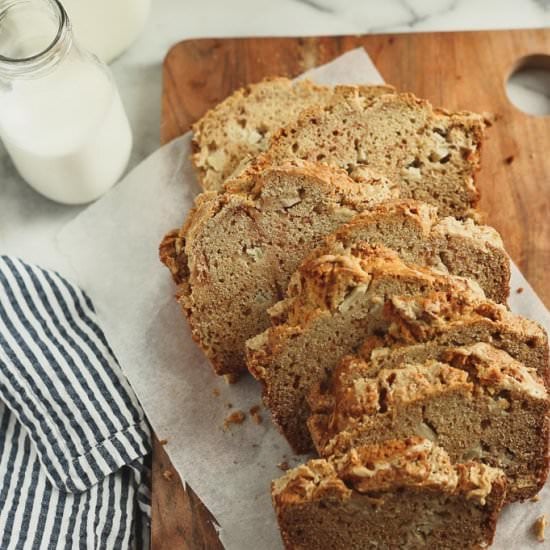 Tahini Apple Bread
