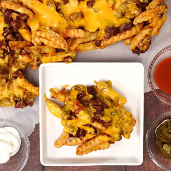 Air Fryer Chili Cheese Fries