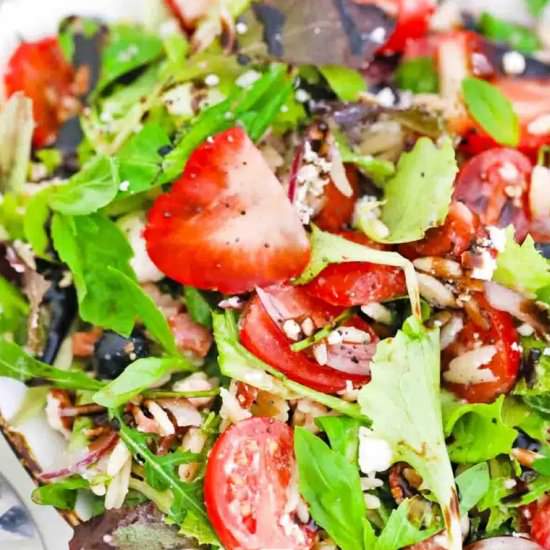 Strawberry Orzo Spring Salad