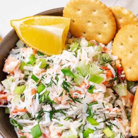 Simple Crab Salad Appetizer Snack
