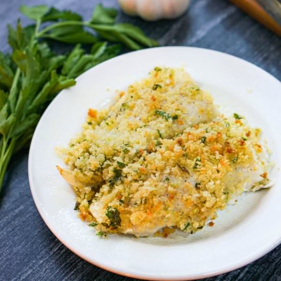 Easy Parmesan Panko Crusted Tilapia
