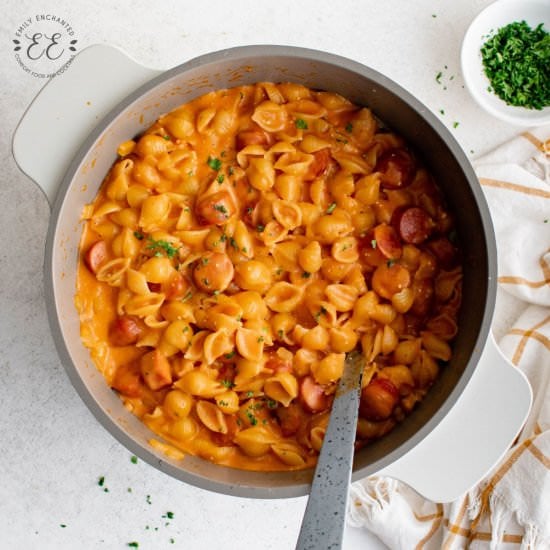 Hot Dog Pasta