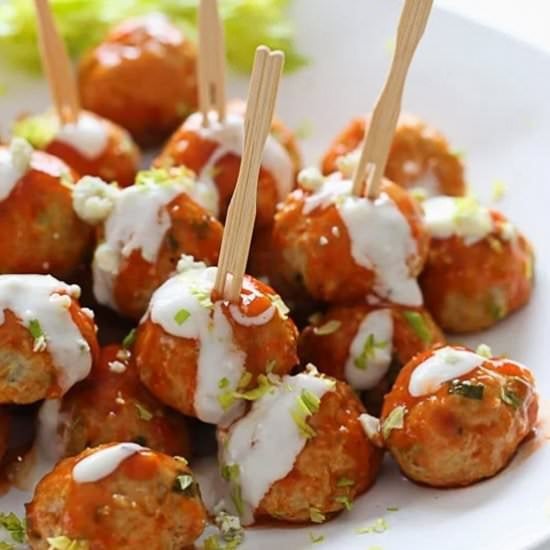 Buffalo Chicken Meatballs