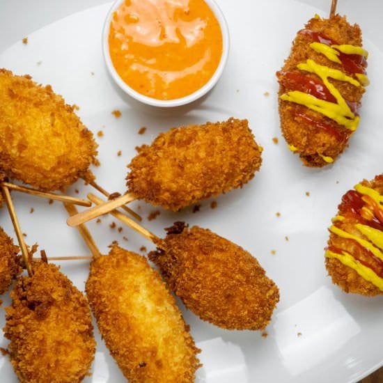 Mini Korean Corn Dogs