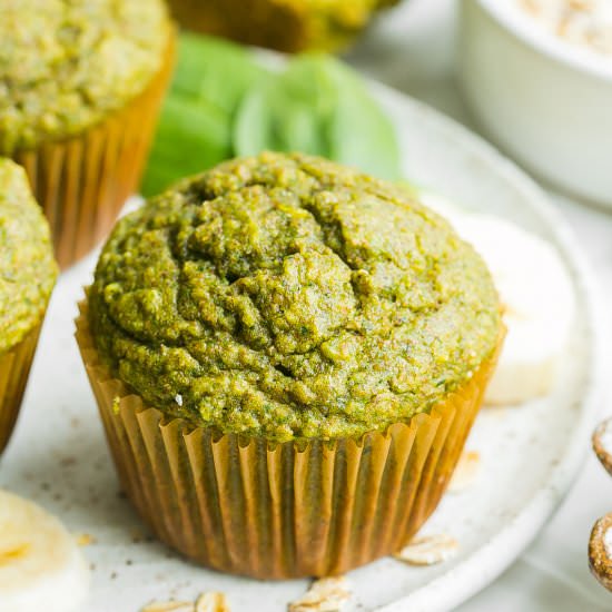Banana Spinach Muffins