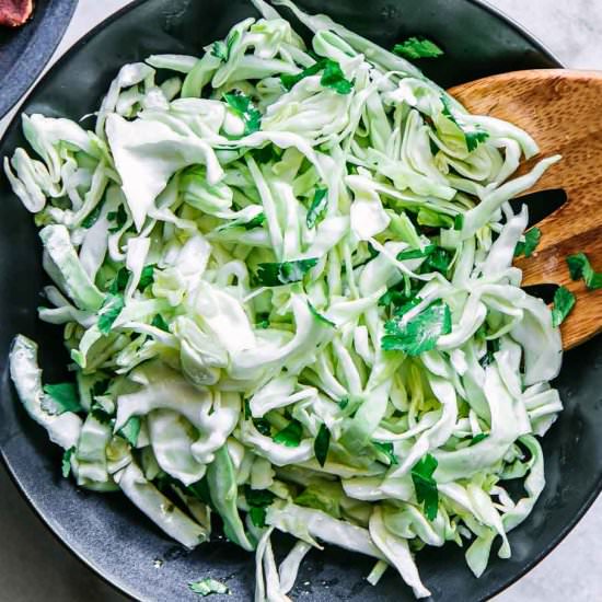 Cilantro Lime Cabbage Salad