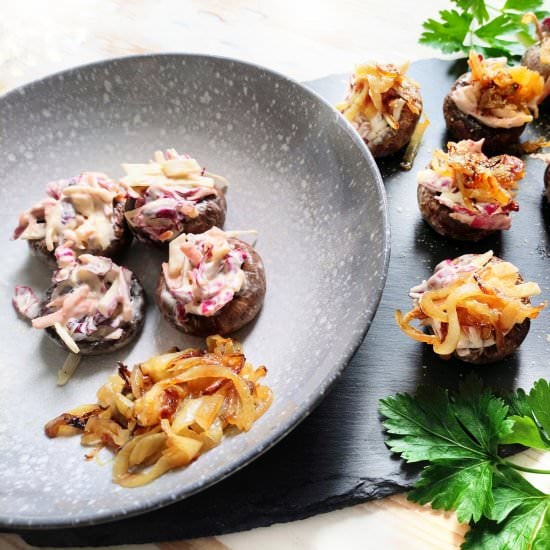 Vegan Stuffed Mushrooms