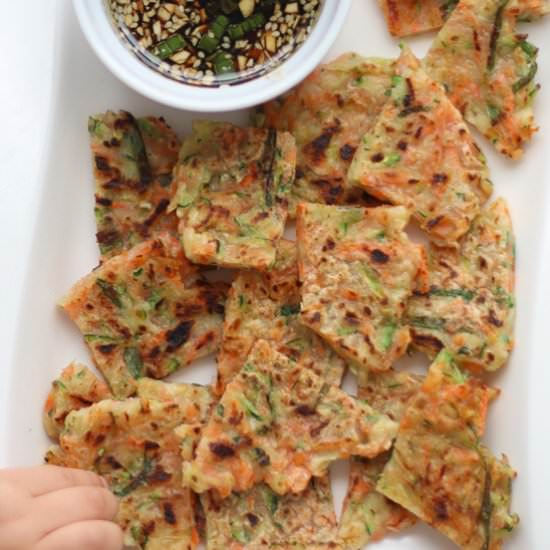 Korean vegetable pancakes