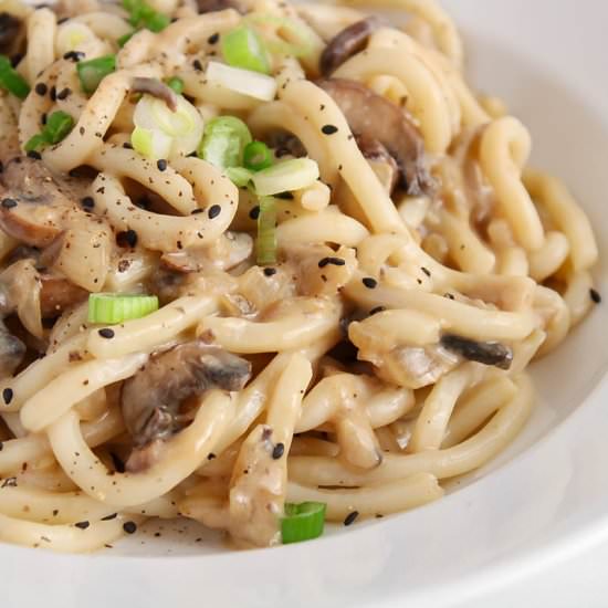 Creamy miso udon