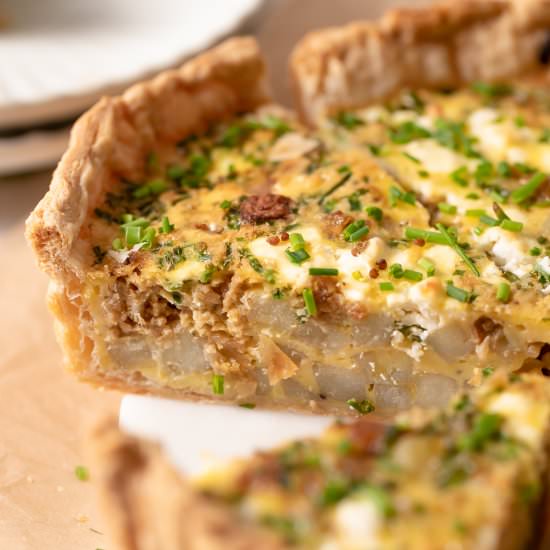 Deep Dish Puff Pastry Quiche