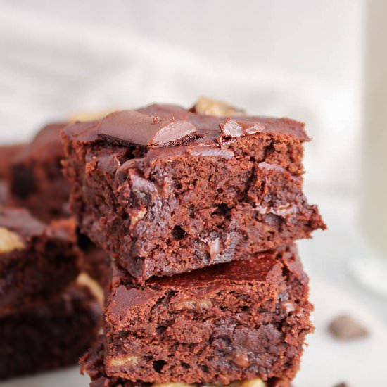 Vegan banana brownies