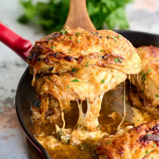 French Onion Stuffed Chicken
