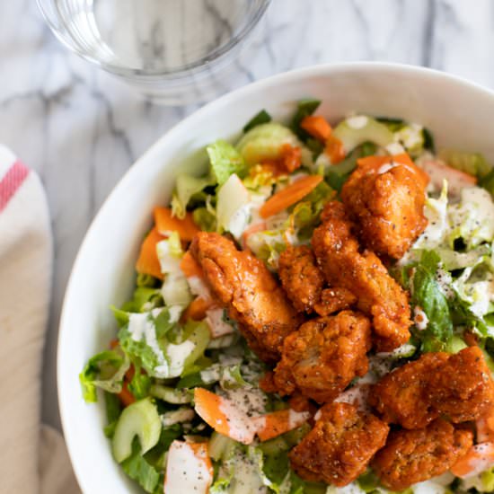Crispy Buffalo Chicken Salad