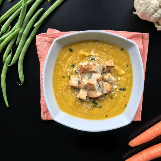 Pumpkin celery soup