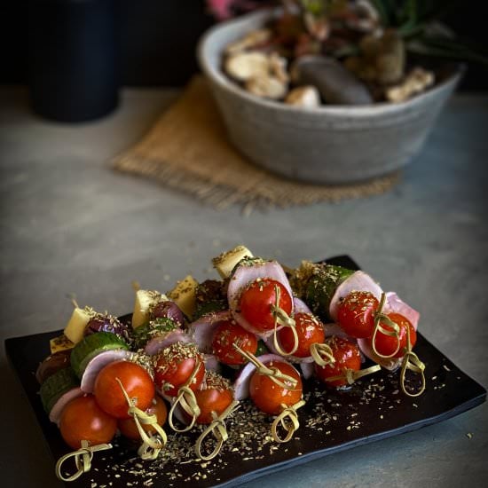Easy Greek Salad Skewers