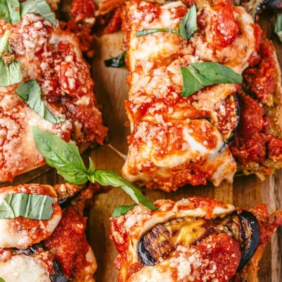 Eggplant Parmesan Sandwich