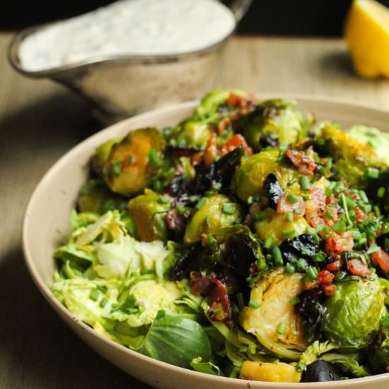 Roasted Brussel Sprout Salad.