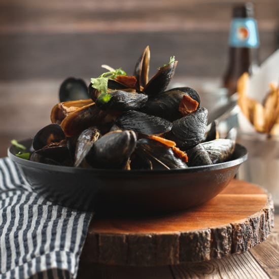 Steamed Mussels in Cider