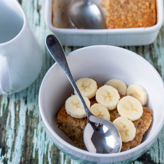 Baked Banana Oatmeal