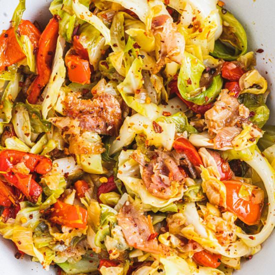 Fried Cabbage with Bacon