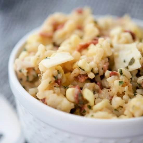 Bacon Corn Risotto