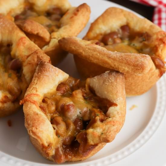 BBQ Crescent Roll Cups
