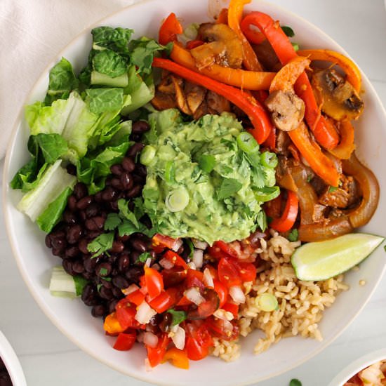 Vegan Fajita Bowls