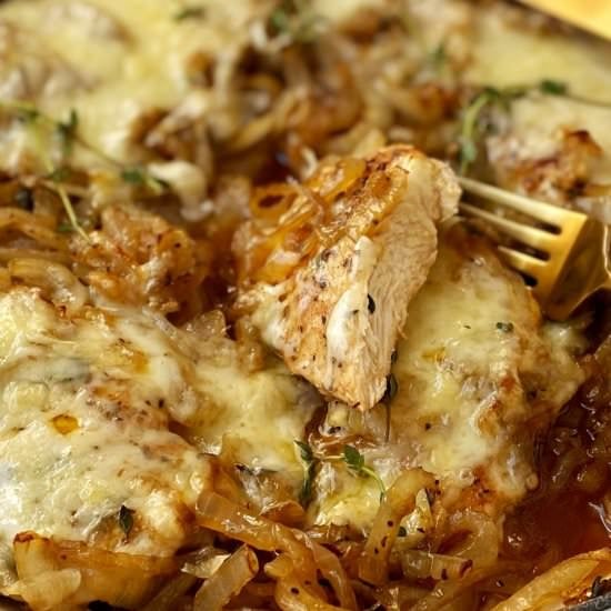 French Onion Chicken Skillet