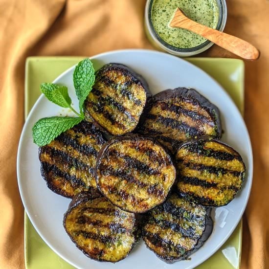 Vietnamese Cilantro-Mint Eggplant