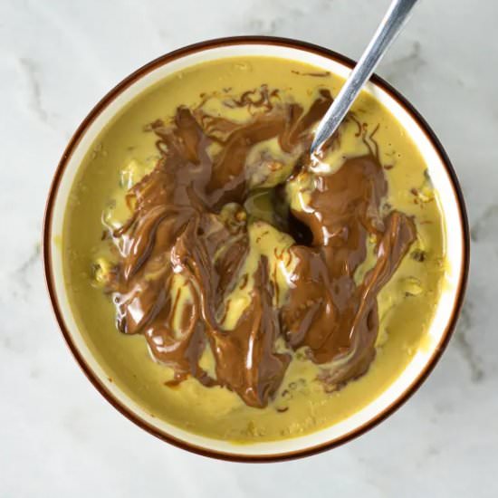 Tahini Nutella Oatmeal