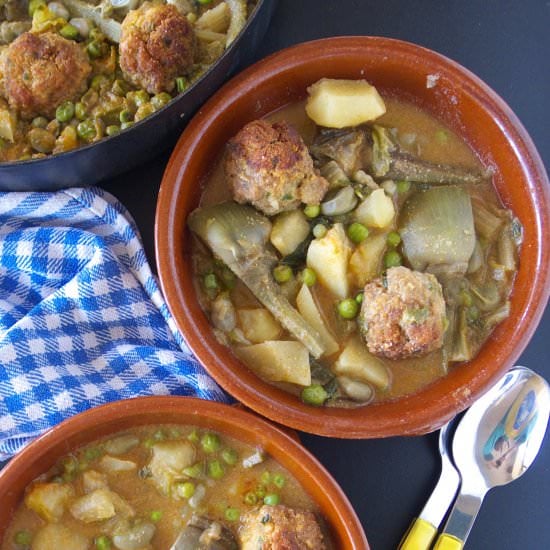 Vegetable Stew with Dumplings