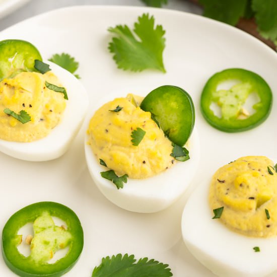 Jalapeno Deviled Eggs