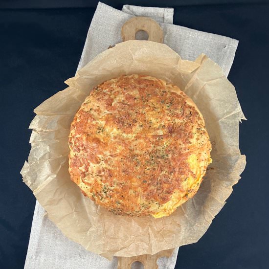 Cheese and Garlic Spelt Bread